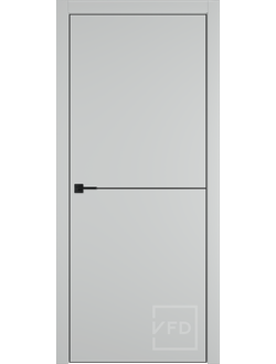 Межкомнатная Дверь VFD Urban 1 Emalex AL черная кромка