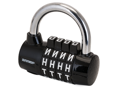 Замок навесной АЛЛЮР ВС1К-60/7 (HD01) черный кодовый [45751]