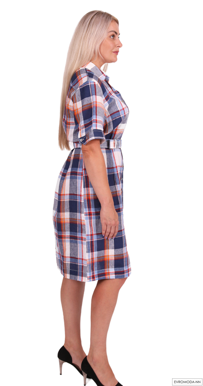 Платье в клетку Кини-FSV р.52 (Акция)
