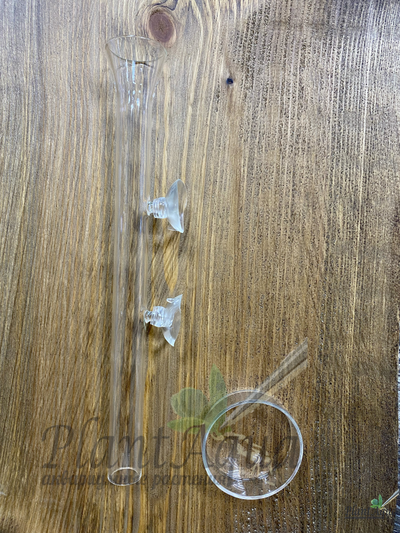 SwetAqua Glass bottom feeder 300 - стеклянная кормушка с трубкой для донных рыб