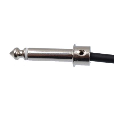 Разъем Jack 6,3 мм для DIY гитарных патчей БЕЗ ПАЙКИ («чёрная латунь»), пак 4 шт.