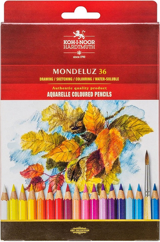 Набор акварельных карандашей KOH-I-NOOR MONDELUZ 3719/36 (36 цветов)