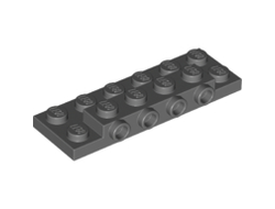 Plate, Modified 2 x 6 x 2/3 with 4 Studs on Side, Dark Bluish Gray (87609 / 6138633 / 6401210)