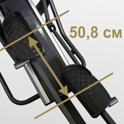 Эллиптический эргометр с автонаклоном коммерческий Bronze Gym E1000M PRO TFT TURBO