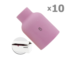 Сопло керамическое SR 9/20/21-SR 17/18/26 под большую линзу №8 ф 12,5 мм, L=48 мм (уп. 10 шт.), БАРСВЕЛД