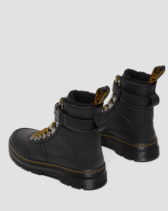 Dr Martens COMBS TECH FAUX FUR-LINED CASUAL BOOTS черные