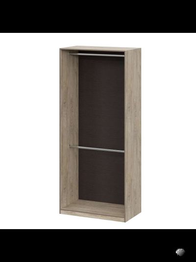 Этна шкаф Ш 57*100 Дуб эндгрей/Софт грей с зеркалами