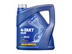 Моторное масло MANNOL 4-Takt Plus 10W-40 MN7202-4 4l (Полусинтетика)(1425)