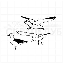 штамп "Чайки" (набор)