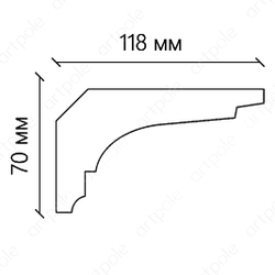 Карниз гладкий SKT45