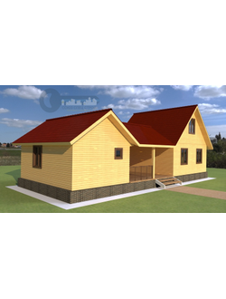 Д-22 ДАЧНЫЙ ДОМ ИЗ БРУСА:ГАБАРИТНЫЕ РАЗМЕРЫ: (15Х6М), ОБЩАЯ ПЛОЩАДЬ: 114М²