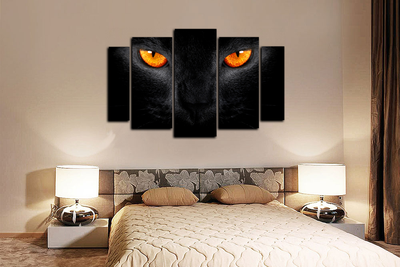 Модульная картина "Взгляд хищника"