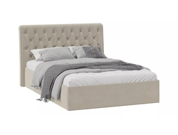 Спальня Скарлет - Кровать двойная Универсальная Тип 1 Велюр Мокко светлый 1400