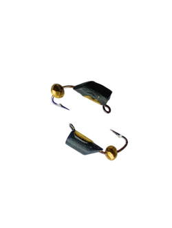 30-52-008/ Мормышка вольфр. "Народная" "СТОЛБИК" с коронкой  Ø3 вес 0,7гр. кристалл золотой (уп-ка 10шт.)