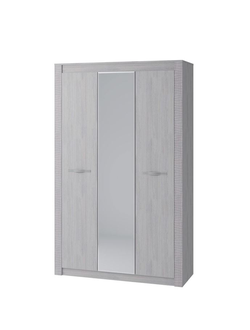 Шкаф 3-х створчатый Монако ШК-38 ясень белый (Мебелони)