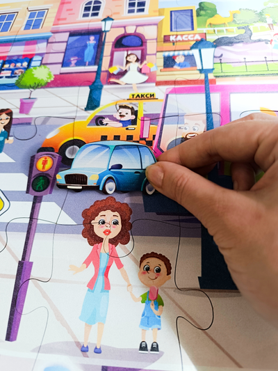 Пазл "Транспорт в городе"