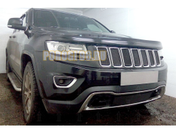 Защита радиатора Jeep Grand Cherokee IV (WK2) 2013-2018 (кроме SRT8) black низ