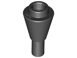 Cone 1 x 1 Inverted with Bar, Black (11610 / 6056234)