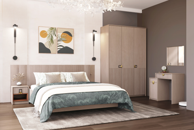 Муза 25 Шкаф 3-х створчатый Тира/кадена вуд (1382*2205*554мм)