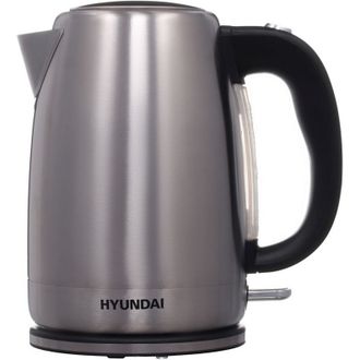 Чайник Hyundai HYK-S2030 1.7л. 2200Вт серебристый матовый/черный (металл)