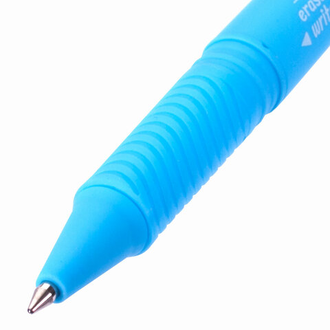Ручка стираемая гелевая с грипом BRAUBERG "SOFT&SILK FRUITY", СИНЯЯ, корпус ассорти, узел 0,7 мм, 143254, 24 шт.