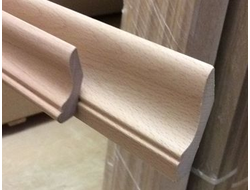 Плинтус ласточкин хвост из массива бука 70х15(35х65) категория (Экстра)