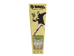 Конусы G-Rollz Banksy's Graffiti Flower Thrower Organic Hemp 1¼ 6 шт