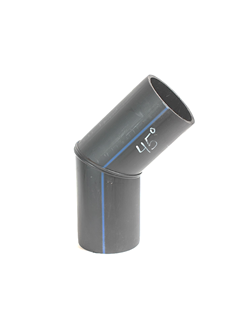 D560 SDR17 Отвод сварной сегментный ПНД ПЭ100 1°- 45°