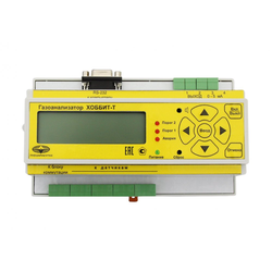 Хоббит-Т исп.И22 (БИ на DIN-рейку) (ЭХД: О2/СО/NH3/Cl2/H2S/SО2/HF; ТКД: СН4/С3Н8/С6Н14/Н2; ИКД: СO2, СН4, С3Н8) с датчиками в исполнении "для влажных и агрессивных сред" (для "КНС"/ для "морозильных камер") стационарный газоанализатор