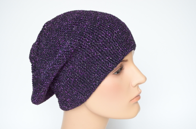 Берет фиолетового цвета женский Италия Визио 7085