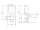 Унитаз компакт Cersanit  EASY 400 ES011 3/5 c крыш. дюропласт, lifting,(EASY-OFF)