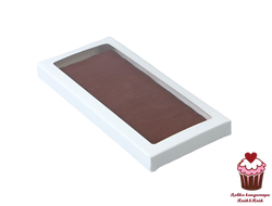 Упаковка под плитку шоколада Белая 17х8 см