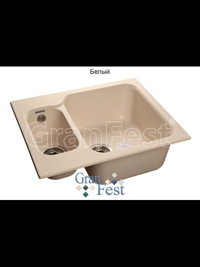 Керамическая мойка Granfest Гранфест STANDART GF-S615K реверсивная 2 секционная мойка