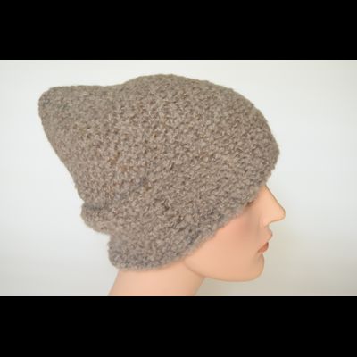Шапка из альпака женская Vizio Италия 7007 CL ореховая