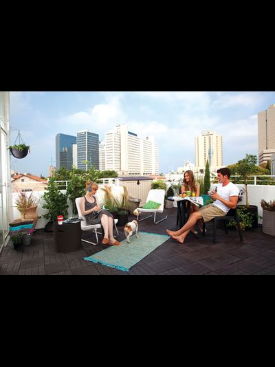 Столик-холодильник Кул-Стул коричневый