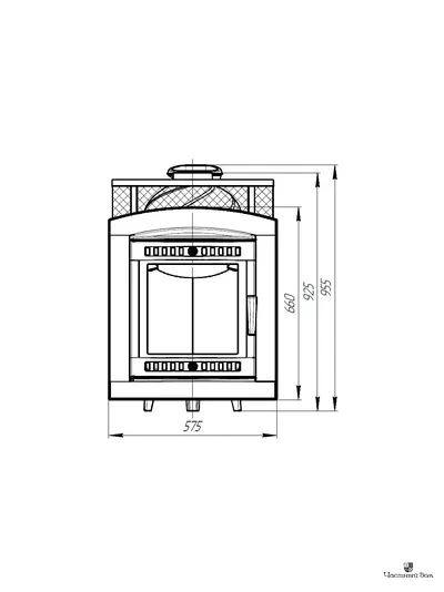 Печь банная чугунная АТМОСФЕРА L СЕТКА