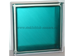 Стеклоблок Vitrablok окрашенный внутри арктика морская волна