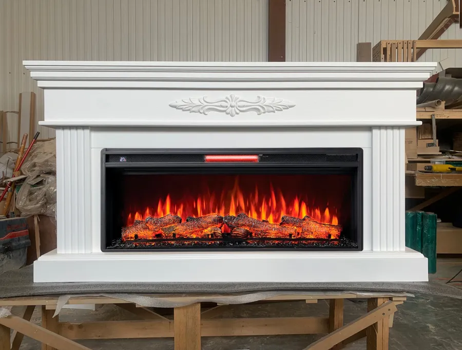 Линейный электрокамин Денвер