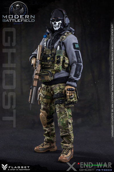 Саймон "Гоуст" Райли (Призрак, Ghost, Call of Duty Modern Warfare II) КОЛЛЕКЦИОННАЯ ФИГУРКА 1/6 scale END WAR GHOST (FS-73033) - FLAGSET