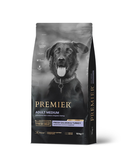 PREMIER (Премьер) сухой корм для собак средних пород, Лосось, индейка 10 кг