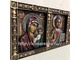 Триптих Икона Казанской Богородицы, Икона Господь Вседержитель, Икона Николай Угодник.