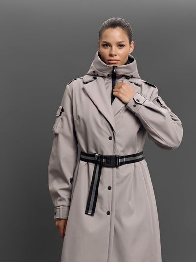 Плащ Palletoque Серый