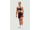 Топ MEDIUM-SUPPORT CRISS CROSS SPORTS BRA ICONIC 230 Шоколадный