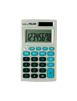Настольный калькулятор Milan-150208BBL 8-разрядный (серо-голубой)