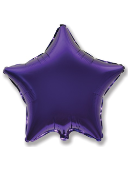 Шар (18''/46 см) Звезда, Фиолетовый