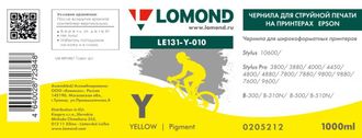 Чернила для широкоформатной печати Lomond LE131-Y-010