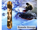 Наклейка на сноуборд Female Grunge