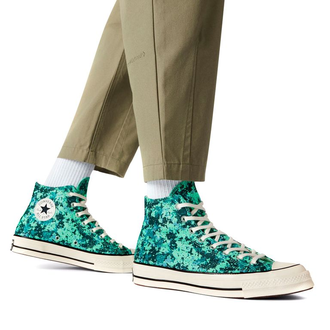 Кеды Converse Chuck 70 Pixelated Digital Camo High Top зеленые