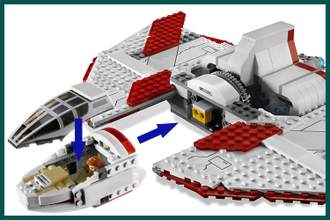 # 7931 Шаттл Джедаев T–6 / T–6 Jedi Shuttle