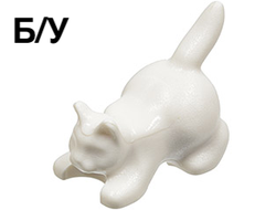 ! Б/У - Cat, Crouching, White (6251 / 4140370 / 4220184 / 625101) - Б/У